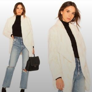 BB Dakota Women's Cream Teddy Jacket